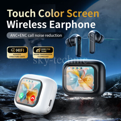 TWS Kopfhörer Bluetooth 5.4 Sport Ohrhörer Wireless Headset Touch Charging Case