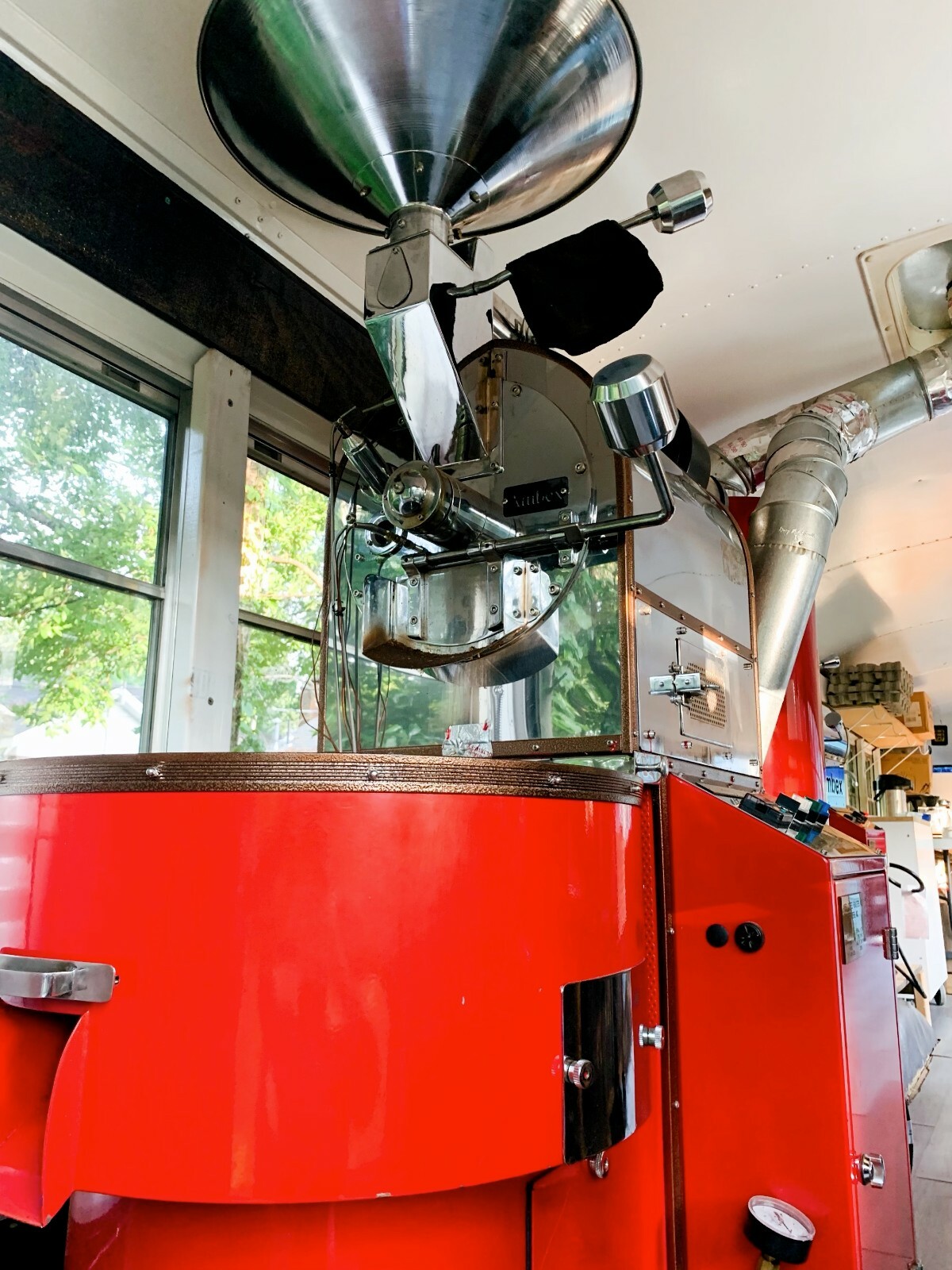 AMBEX YM10 Coffee Roaster and Company Selfcontained in a 40foot