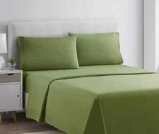 Clara Clark Microfiber 4 pc King Green Sheets  Allergy Free 1800 Premier Set
