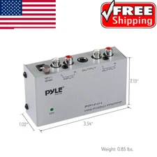 Pyle Phono Turntable Preamp - Mini Electronic Audio Stereo Phonograph..