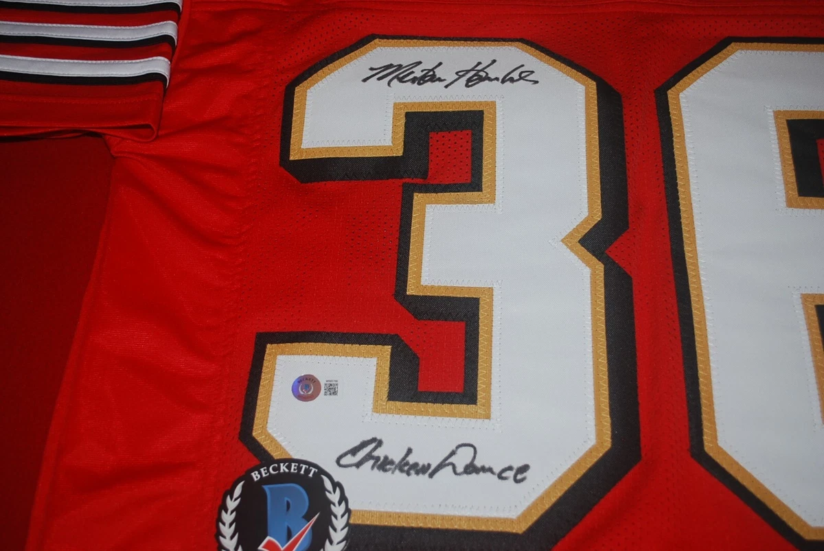 MERTON HANKS San Francisco 49ers signed Jersey Beckett Witnessed