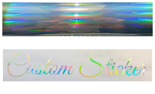Film Adhésif Holographique Chrome Oislick - Effet 3D Brillant, Au Mètre (9€/m²), Intérieur/extérieur