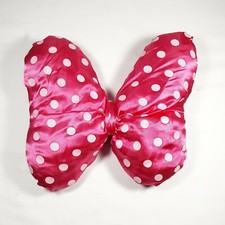 Disney Minnie Mouse Dress Up Halloween Costume Hair Clip Bow Stuffed Plush 8"