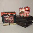 Vtg Coca-Cola Town Square Tony's Pizza Lighted Christmas Village Building 1997