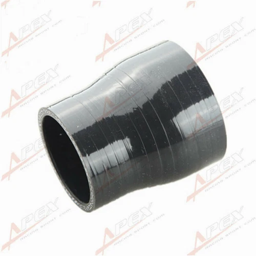 3Ply 2.5" To 1.75''inch Straight Reducer 76.2mm Silicone Hose Coupler Pipe Black