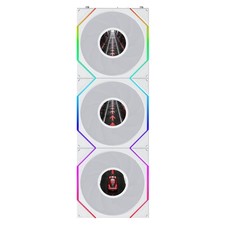 Lian Li 120mm TL LCD FLEX Reverse Blade White 3 Fan Kit Controller 12RTLLCD1F3W