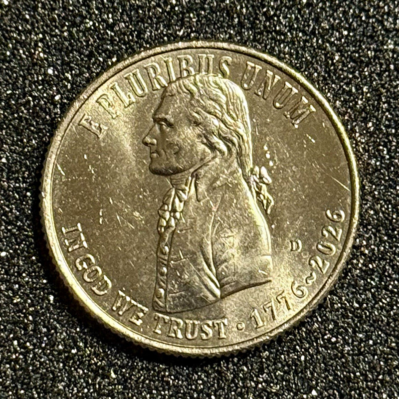 1776-2026 July 4th Declaration of Independence Quarter