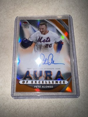 2022 Topps Finest Pete Alonso New York Mets Aura of Excellence Auto /25 #AEA-PA
