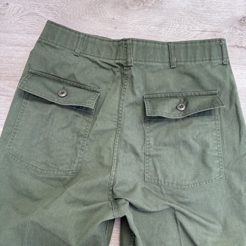Vintage Military Fatigue Pants Men’s ACTUAL SZ 32x30 Green 80s OG 507 107 - Picture 7 of 15