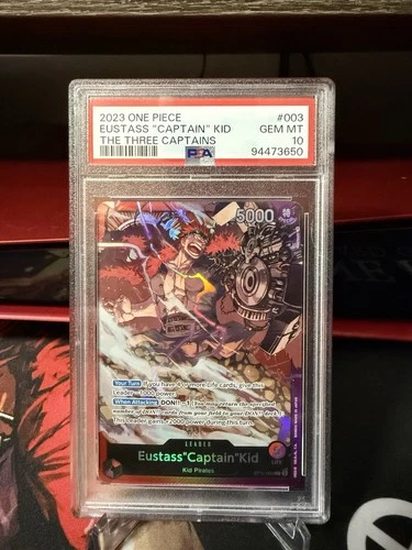2023 One Piece Eustass “Captain” Kid The Three Captains Leader ST10-003 PSA 10