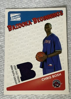 2003-04 Bazooka - Bazooka Beginnings Memorabilia Chris Bosh #BBE-CB (MEM, RC)