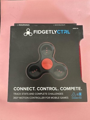 Fidgetly CTRL Wireless Motion Controller Gaming Spinner Black Red Bluetooth App