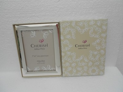Versilberter Fotorahmen ~ ''Cherish'' ~ Arthur Price ~ Neu in Box
