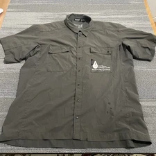 Truewerk Shirt Mens XXL Gray Cloud Snap Hiking Fishing Camp Outdoors Gorpcore*