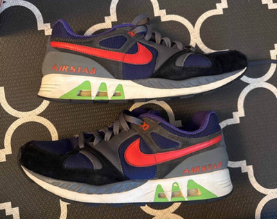 Nike Air Stab Premium Purple Ink/Max Orange-Midnight Fog Men's 13 313717 581
