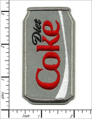 QIAGRAPHIX 20 Pcs Embroidered Iron on patches Vintage Soda Diet Coke can 40x76mm AP065cK
