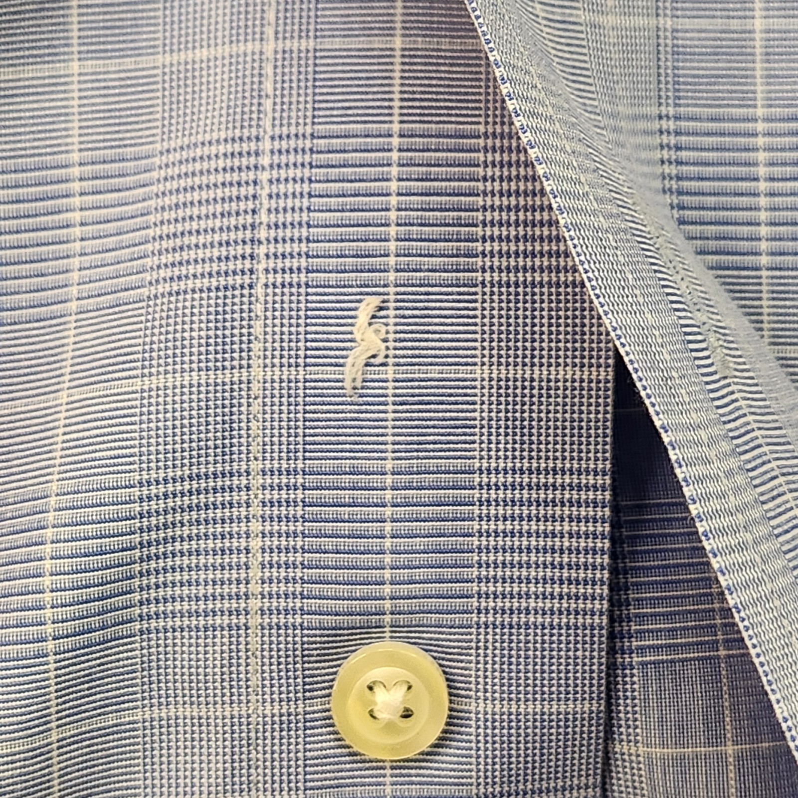 Brooks Brothers Blue Plaid Oxford Dress Shirt Men's 16.5-4/5 Non-Iron Cotton thumbnail 5