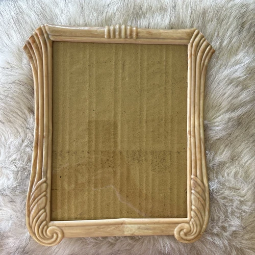 Antique Bakelite Plastic 11” Table Picture Frame Art Deco Vintage