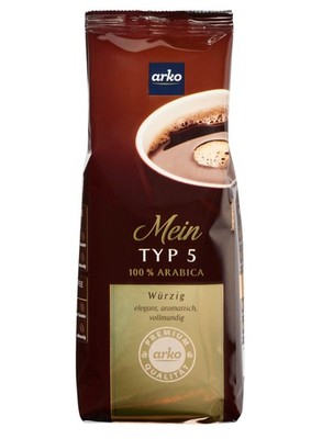 arko Kaffee TYP 5 würzig, 250g gemahlen