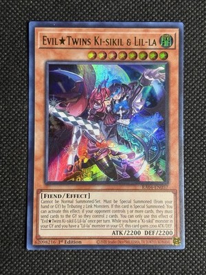YuGiOh! - Evil Twins Ki-Sikil & Lil-La RA04-EN037 Ultra Rare 1st Edition NM