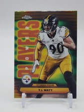 2025 Topps Chrome Football Power Players #PP-39 T.J. Watt Pittsburgh Steelers