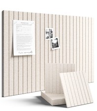 Large Felt Bulletin Board 36" x 24" Cork Board Alternative-6 Pack with 40 Saf...