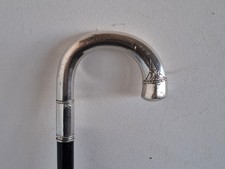 Art Deco Gehstock Griff 800 Silber datiert 1928 L 83 cm
