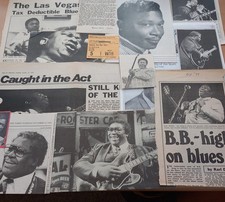 B B King. Blues. batch of unique memorabilia from 1960s and since