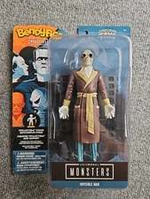 Invisible Man Bendyfigs Universal Monsters Noble Collection Toys Figure w. Stand
