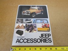 1983 Jeep Cherokee Cj-7 Wagoneer Accessories Sales Brochure 16 Pg Original