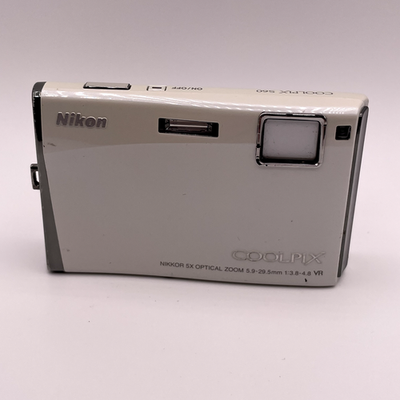 Nikon Coolpix S60 10.0MP Digital Camera – White – Blurry Screen