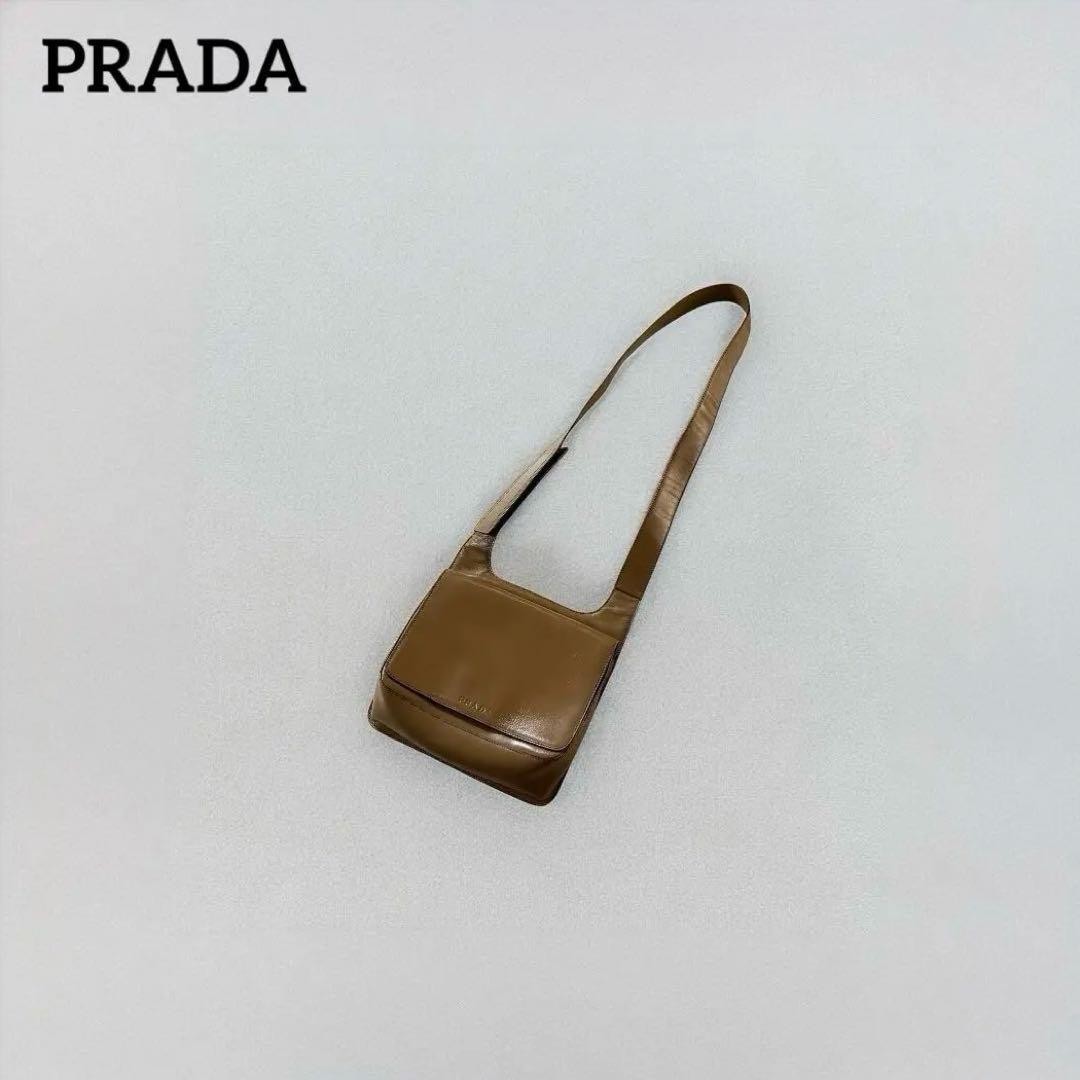 バッグ PRADA archive brown leather shoulder bag PRADA Archive Suede Brown Shoulder Bag | eBay