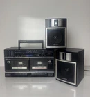 Vintage SONY CFS-W360 FM/AM Stereo Dual Cassette Boombox w/ Detachable Speakers