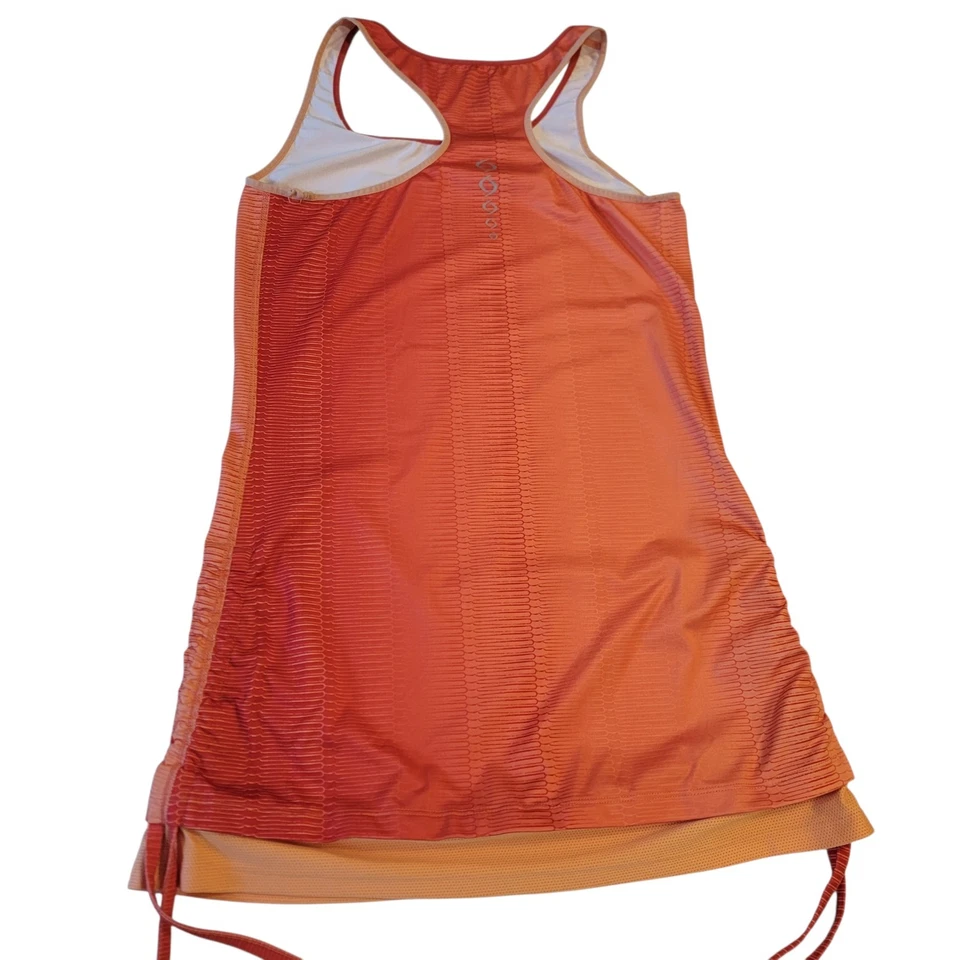Moving Confort Tank Top Racerback Orange Athletic Shirt Sz M Gym Yoga Running - Image 2 of 4