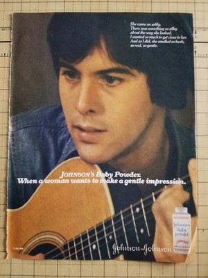 DAVY JONES THE MONKEES JOHNSONS BABY POWDER MAGAZINE ADVERTISEMENT PRINT AD