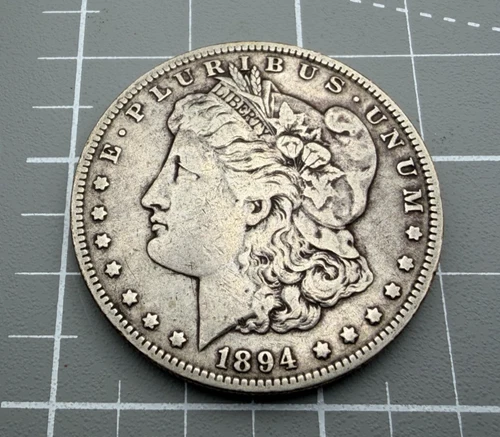 1894-O Morgan Silver Dollar VF - Tougher Date - Authentic, Tested with Sigma
