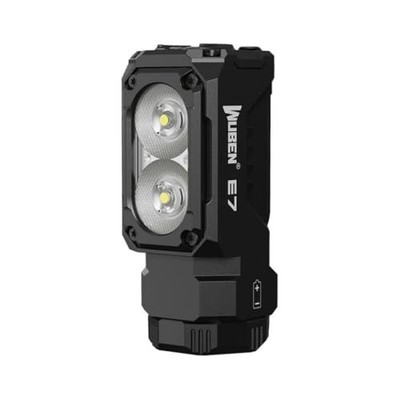 WUBEN E7 Ultra-Compact and Lightweight LED Flashlight Compatible with Headlights