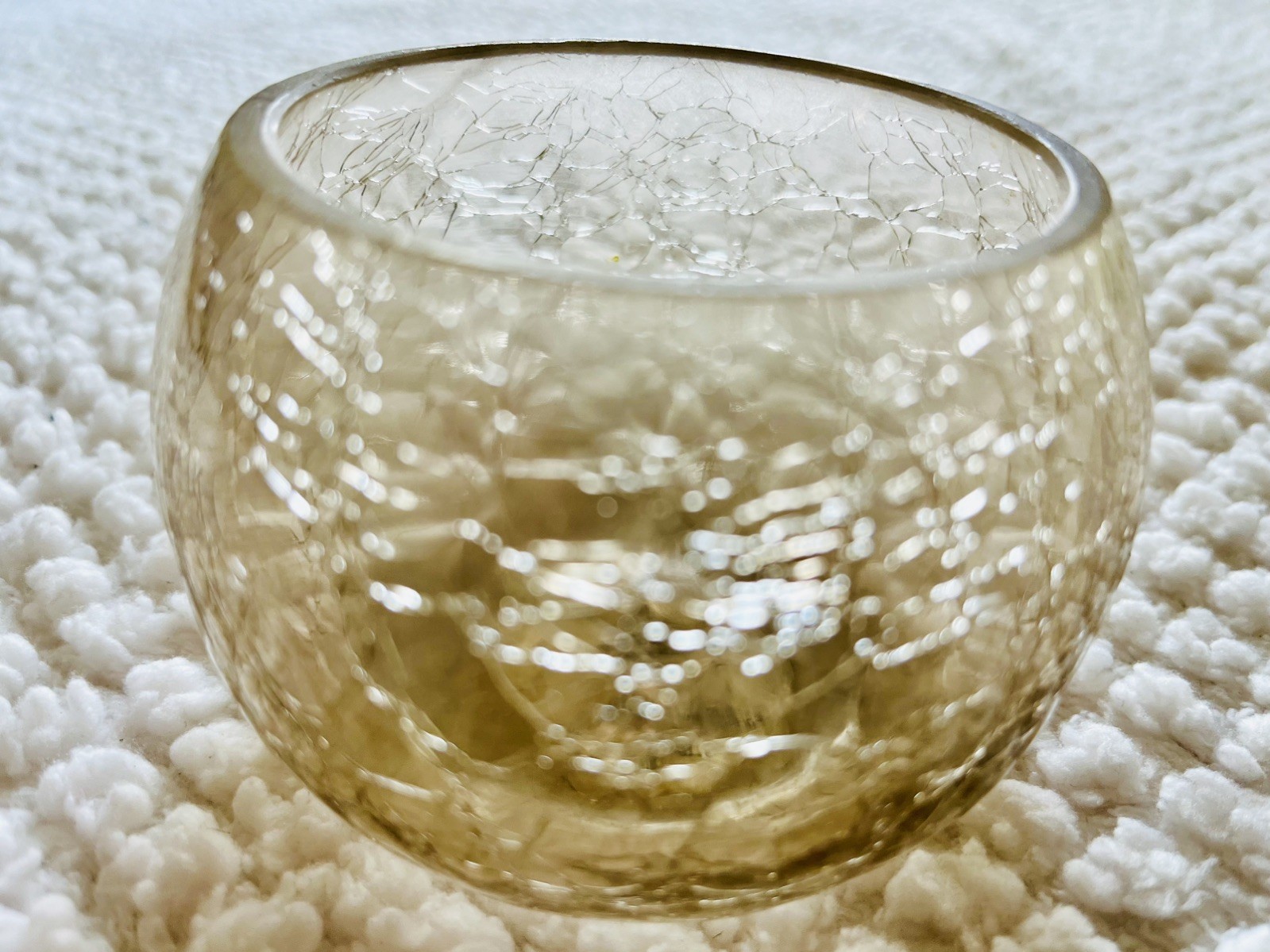 Beige 3 1/2 Inches Diameter X 3 Inches High