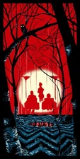 TWIN PEAKS  Tim Doyle 12x24 Mondo Screen Print SIGNED "En Los Arboles"