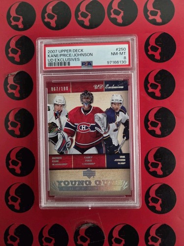 2007-08 Carey Price Patrick Kane Exclusives /100 Young Guns Johnson Rookie #250