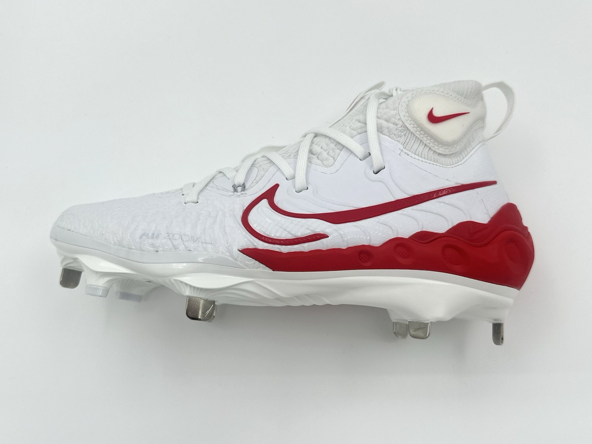 Nike Alpha Huarache NXT Men's Size 8 Metal Baseball Cleats White