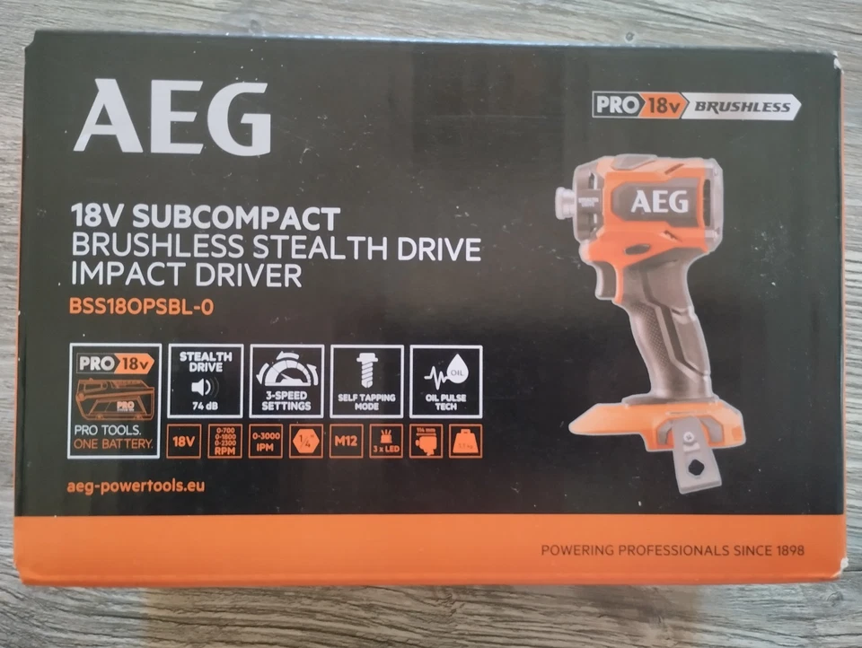 AEG Visseuse à choc Brushless Oléopneumatique SUBCOMPACT 18V BSS18OPSBL Original - Photo 2/2