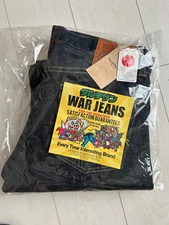 STUDIO D′ARTISAN WAR-001 War Jeans Denim 14oz Indigo Relaxed Tapered One Washed