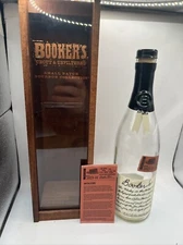 Booker’s Bourbon 2023 Wooden Display Box with Empty Bottle