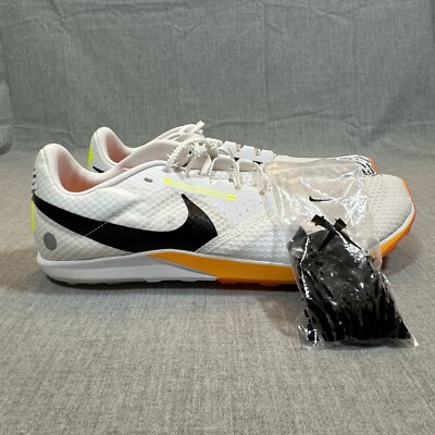 NEW Nike Men\'s Spikes Rival XC 6 Cross Country White Orange Size 11.5 DX7999-100 Nike Nike Men main image 4