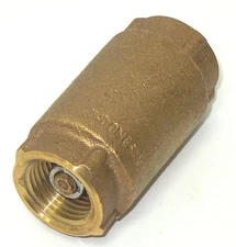 1/2" NPT IN-LINE CHECK VALVE LF BRASS SPRING LOADED INLINE 200 psi NEW 525T03