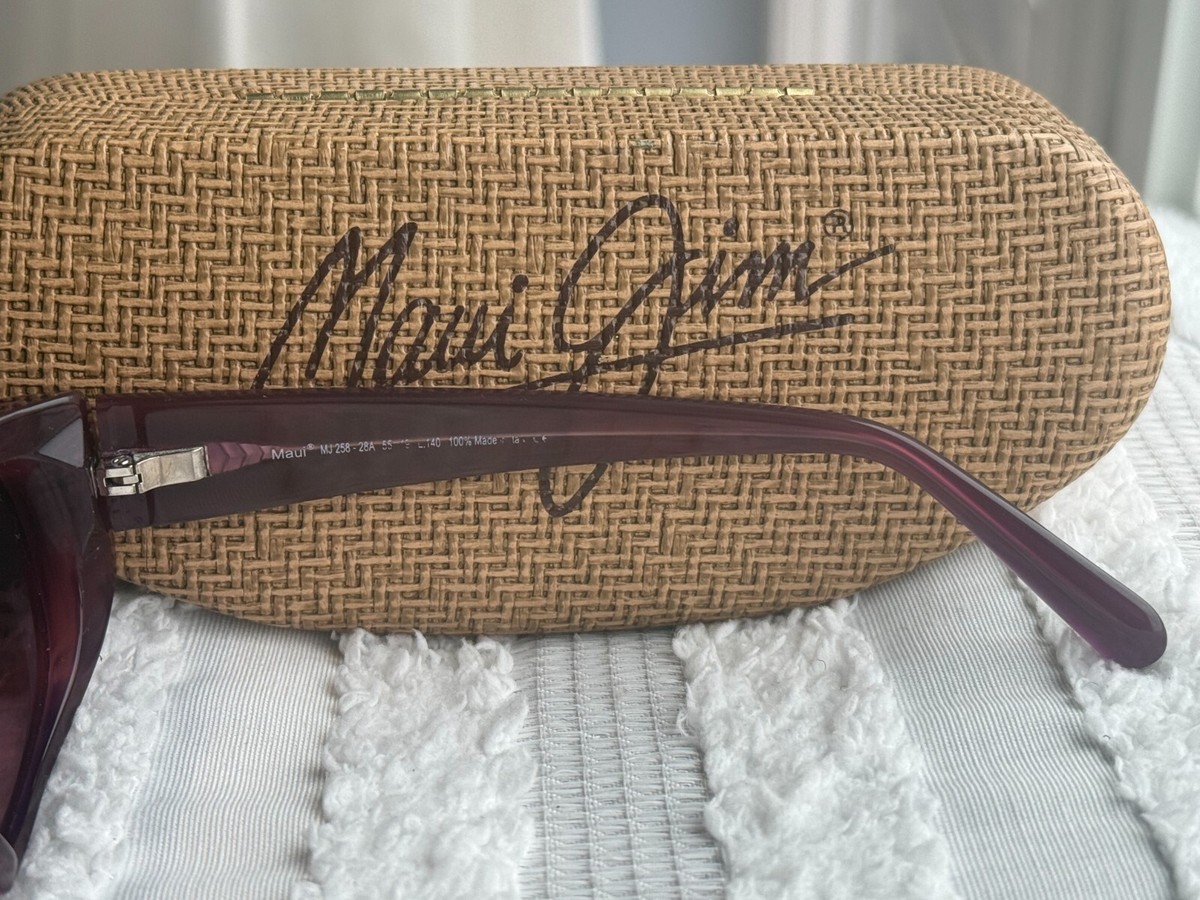 Maui Jim Lilikoi MJ 258 28A Amethyst Frame + Maui Rose 