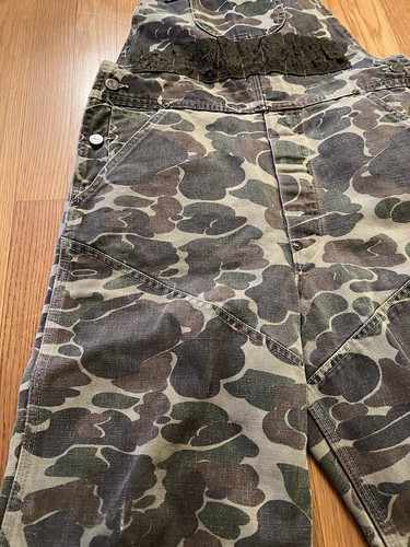 Carhartt Duck Camouflage Vintage Hunting Camo Bib Overalls Men’s Size 32 - Picture 6 of 16