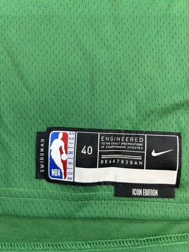 Men’s Boston Celtics Jayson Tatum Nike Kelly Green Swingman Jersey Size Small - Picture 7 of 11