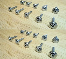 20 CHROME KICK PANEL SCREWS! FOR SEMI KENWORTH PETERBILT MACK FLATBED 18 WHEELER
